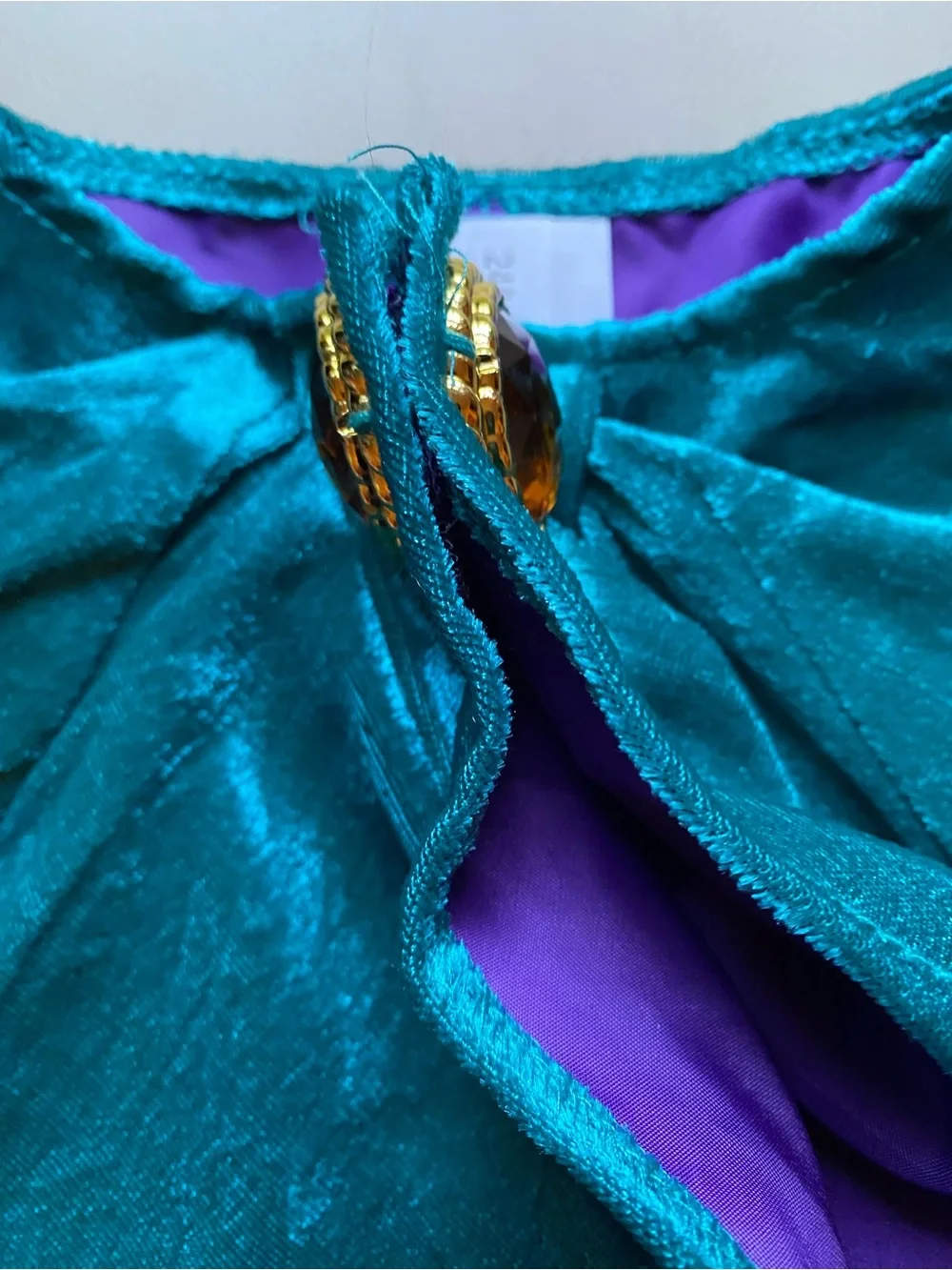 NWOT Halloween Frozen Teal & Purple Cape Size 3-4 Toddler